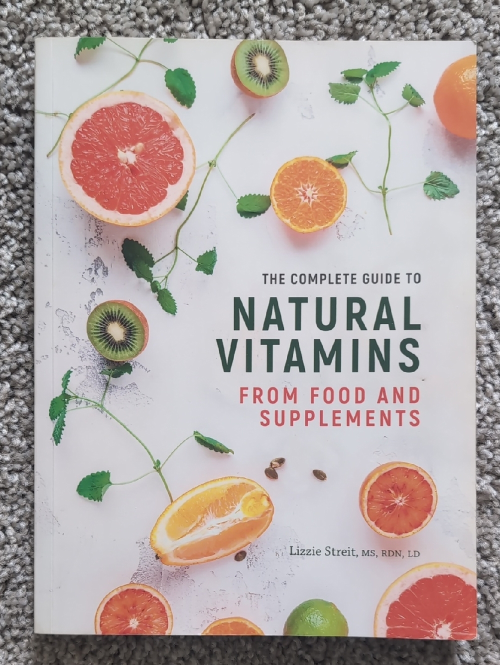 Natural Vitamins Book - Citrus & Green Fruit Cover